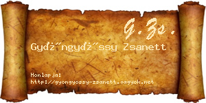 Gyöngyössy Zsanett névjegykártya